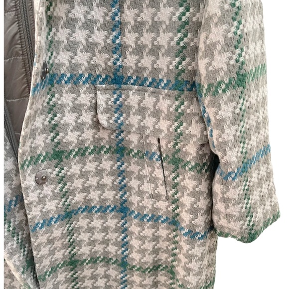 Isaac Mizrahi Houndstooth Coat SZ 12 - Picture 7 of 16